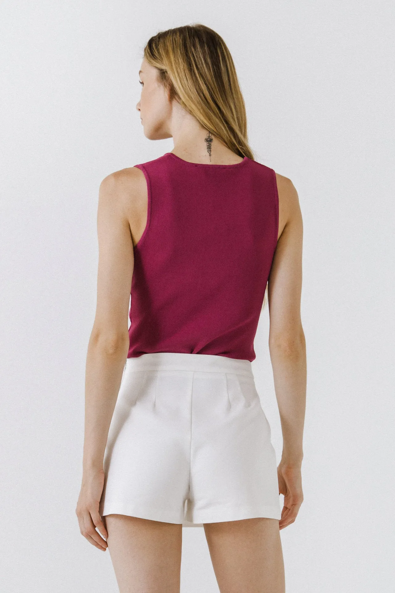 Sleeveless V-neck Top sold by Endless Rose product image thumbnail 4