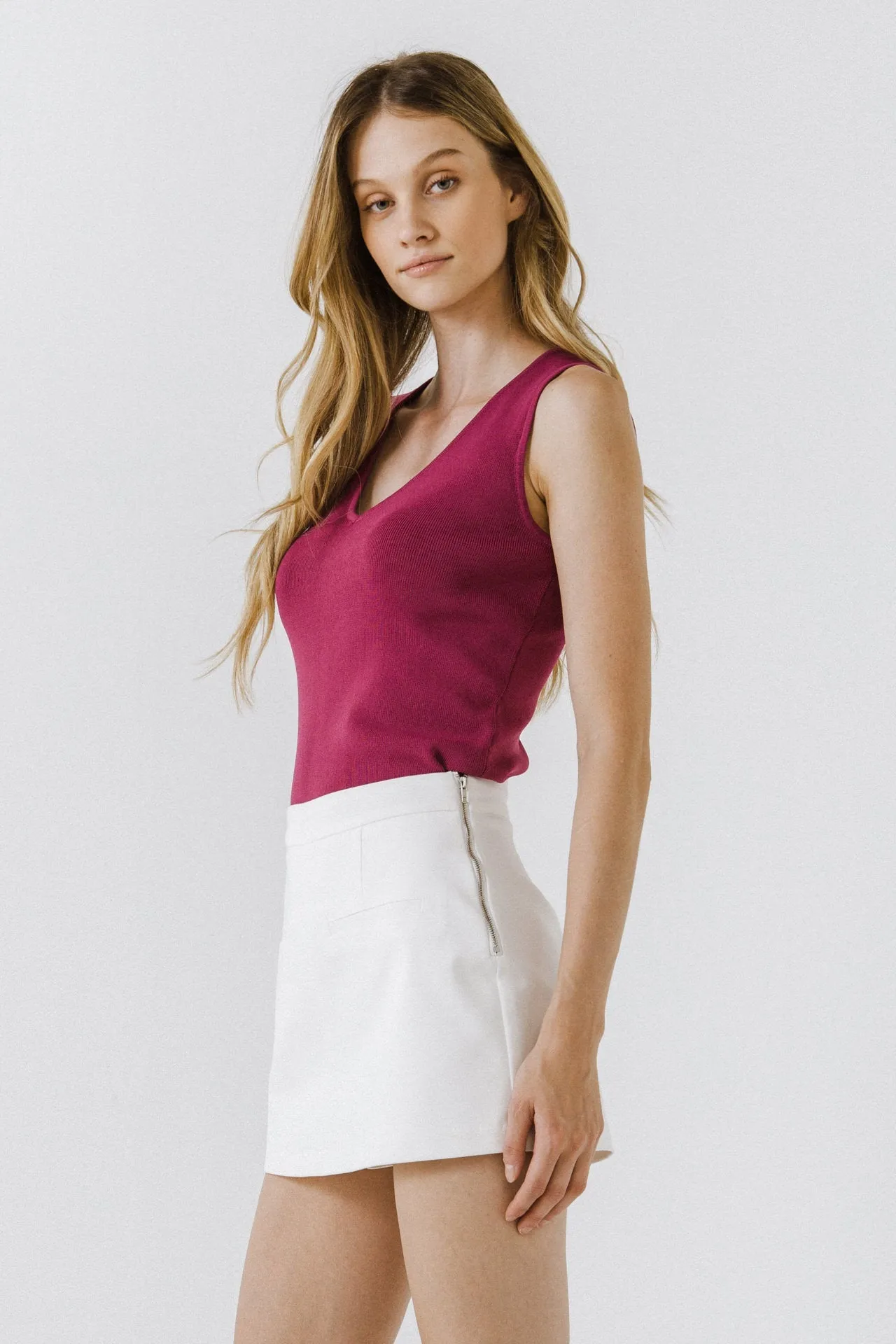 Sleeveless V-neck Top sold by Endless Rose product image thumbnail 3