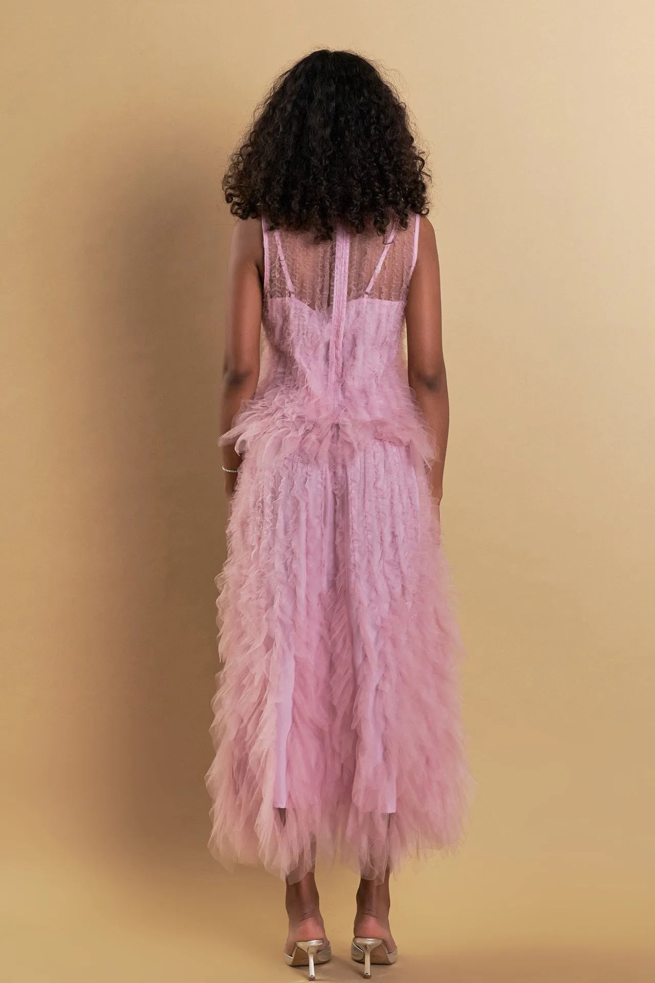Tulle Ruffled Sleeveless Top sold by Endless Rose product image thumbnail 5