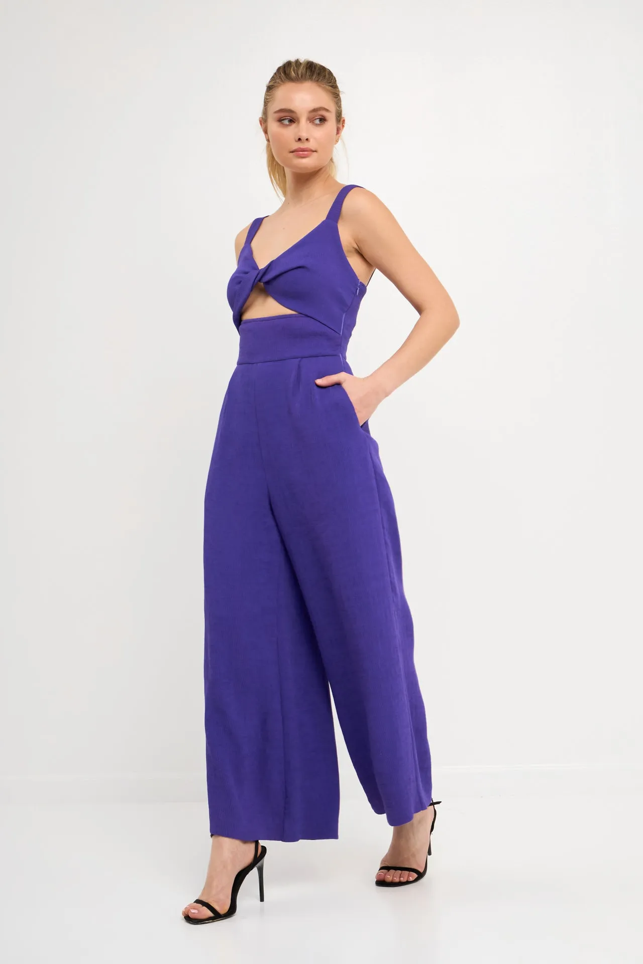 Soft Touch Plisse Twist Jumpsuit - Final sale sold by Endless Rose product image thumbnail 2