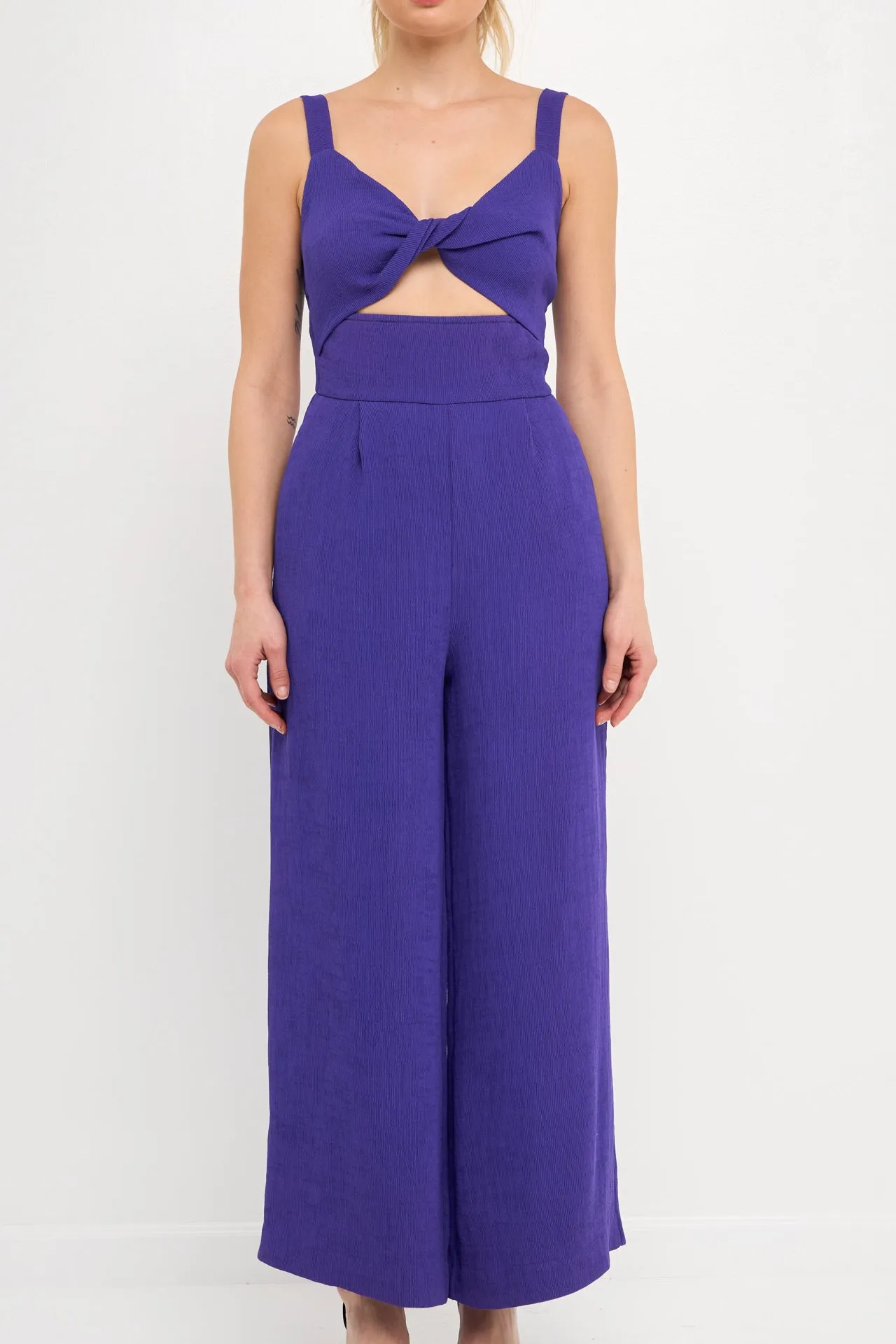 Soft Touch Plisse Twist Jumpsuit - Final sale sold by Endless Rose product image thumbnail 5