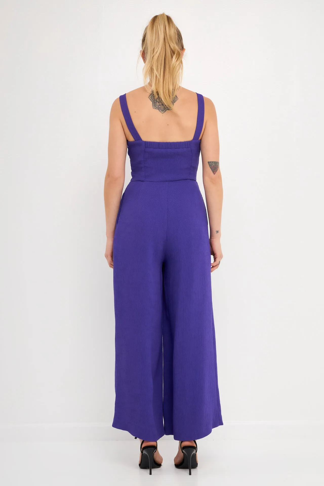 Soft Touch Plisse Twist Jumpsuit - Final sale sold by Endless Rose product image thumbnail 3