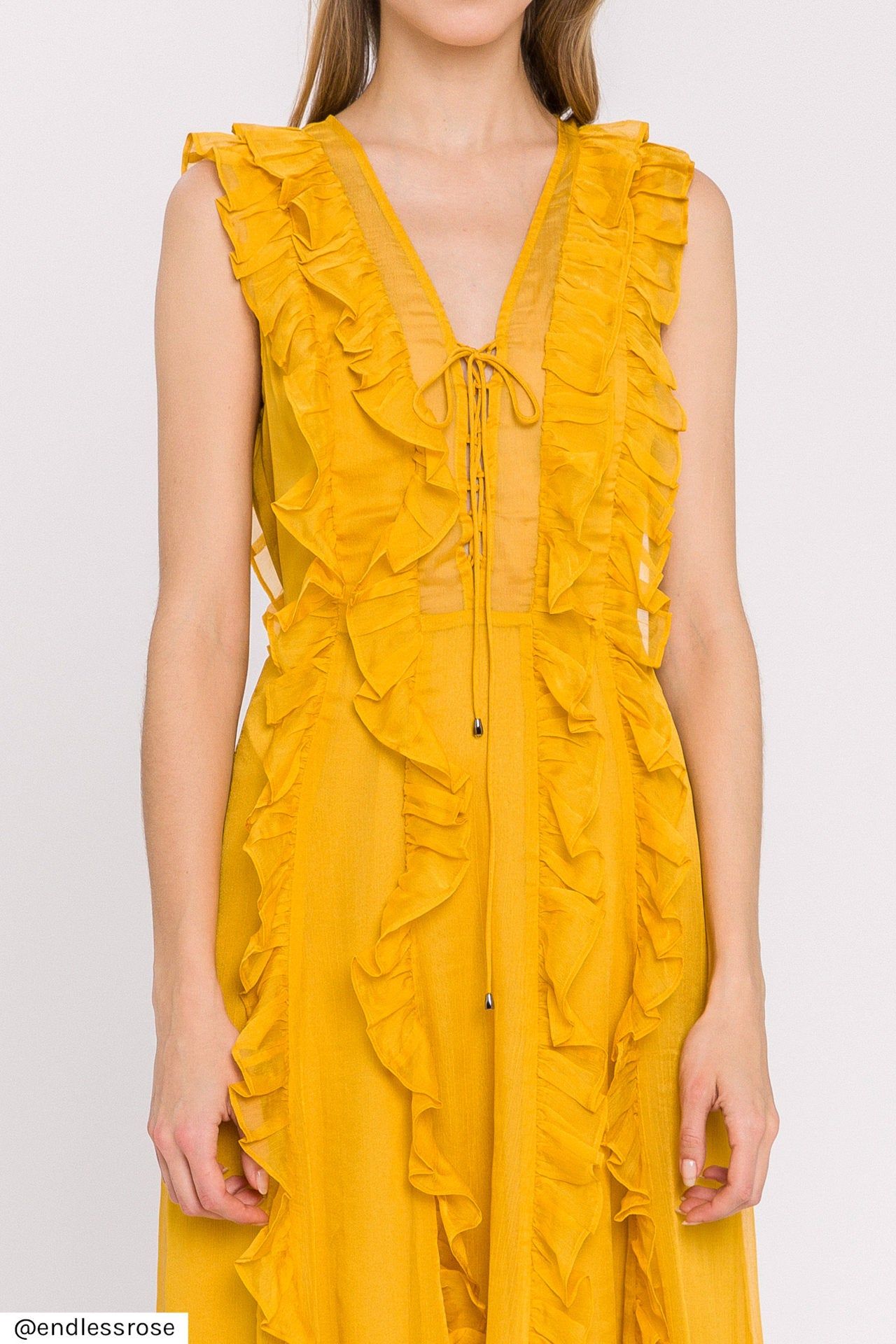 Ruffle Detail Maxi Dress sold by Endless Rose product image thumbnail 2