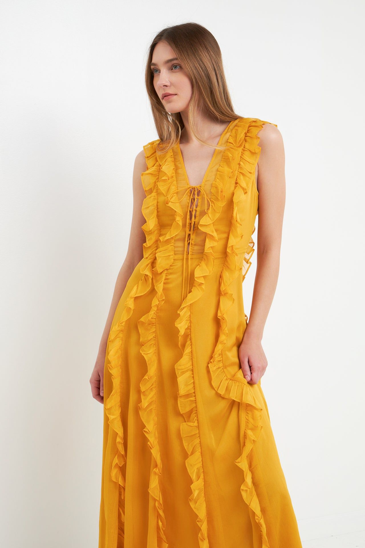 Ruffle Detail Maxi Dress sold by Endless Rose product image thumbnail 5