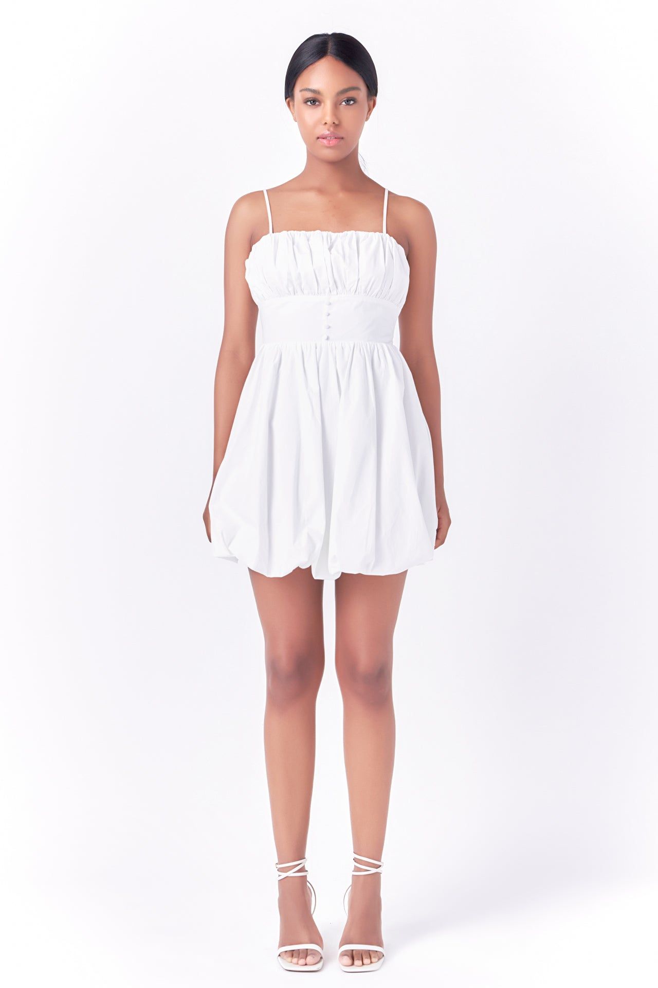 Ruched Blouson Mini Dress sold by Endless Rose