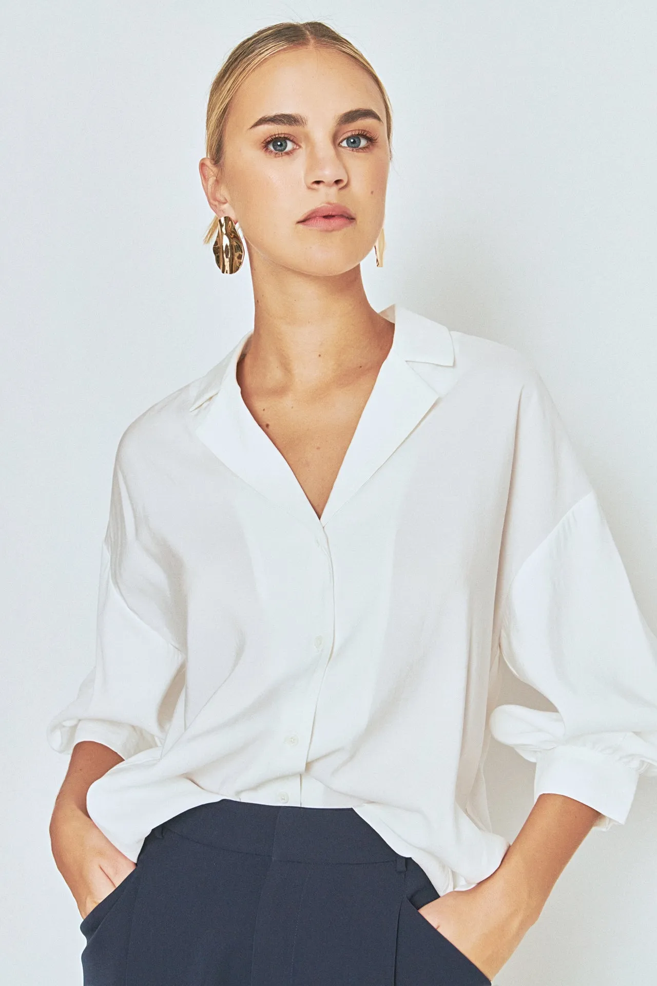 Button-Up Collared Shirt sold by Endless Rose product image thumbnail 5