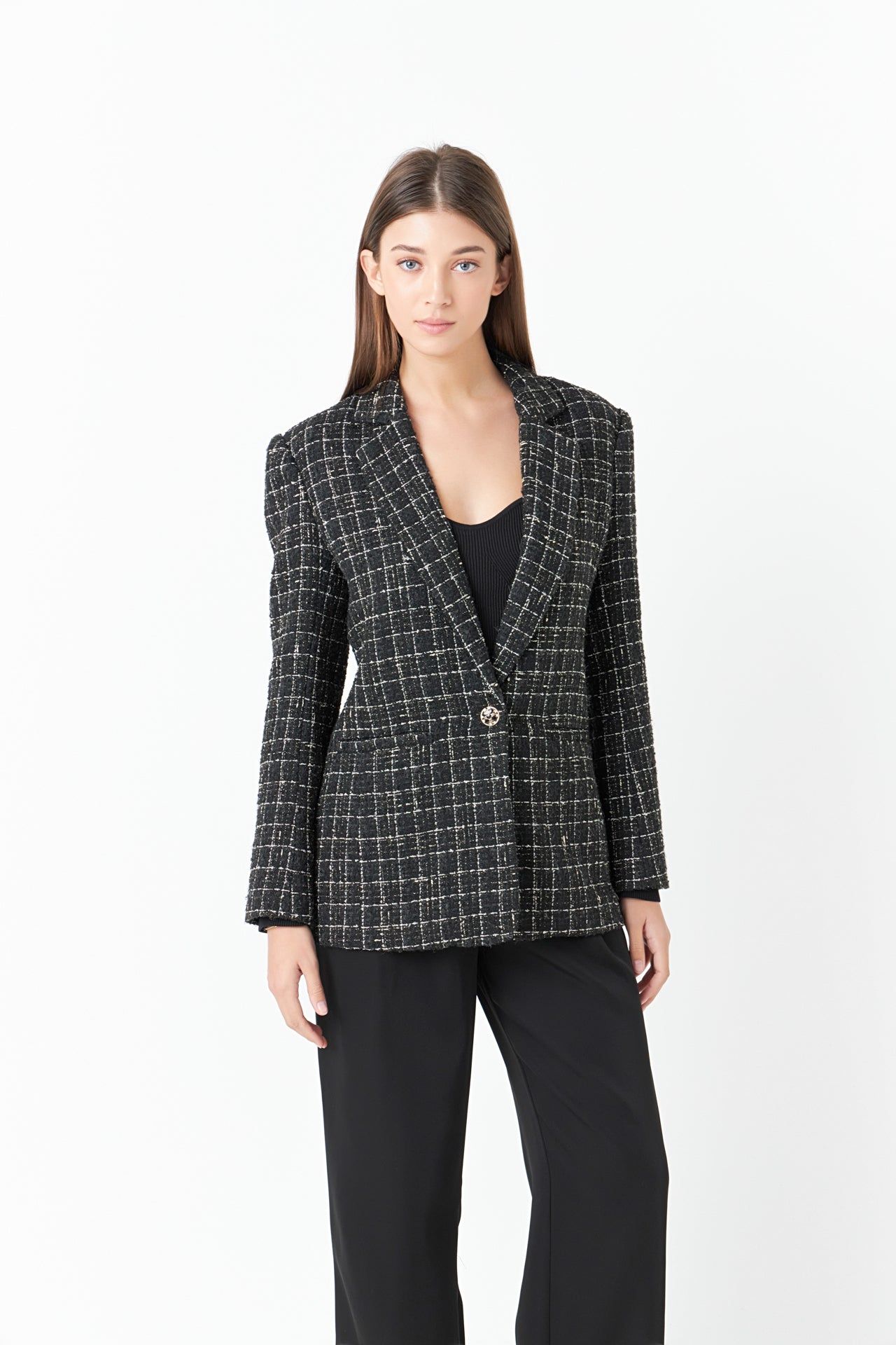 Tweed Single Breasted Blazer sold by Endless Rose product image thumbnail 5