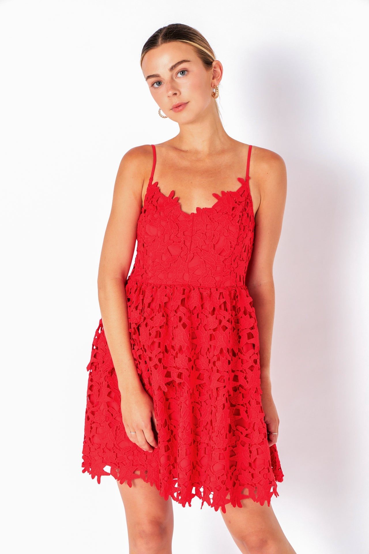 Layered Skirt Crochet Mini Dress sold by Endless Rose product image thumbnail 5