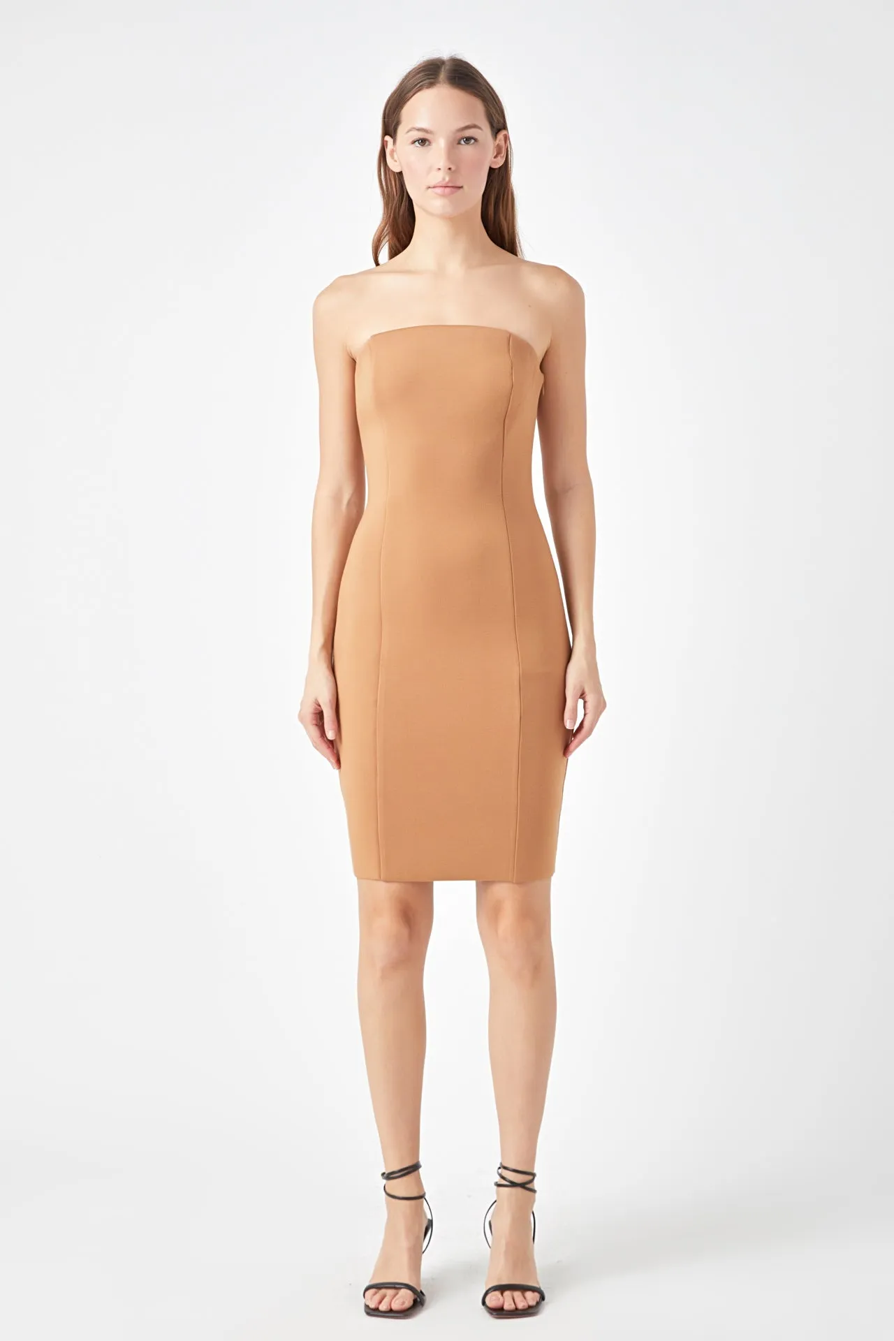 Scuba Strapless Mini Dress sold by Endless Rose