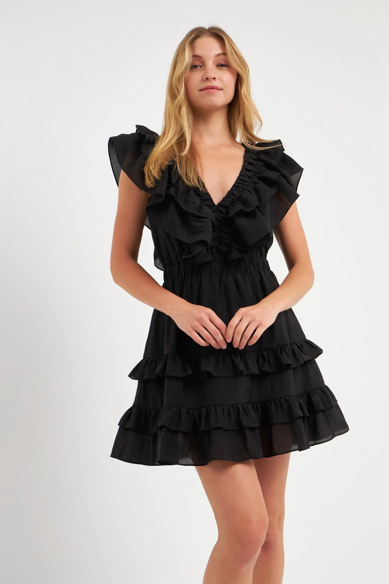 Ruffle Detail Mini Dress sold by Endless Rose product image thumbnail 5