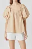Pleated Puff Sleeve Top sold by Endless Rose