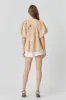 Pleated Puff Sleeve Top sold by Endless Rose