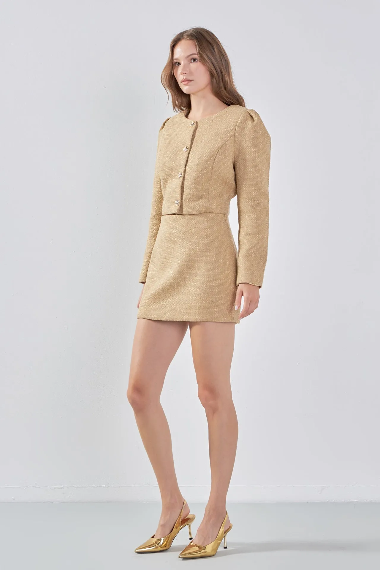 Cropped Tweed Jacket sold by Endless Rose product image thumbnail 4