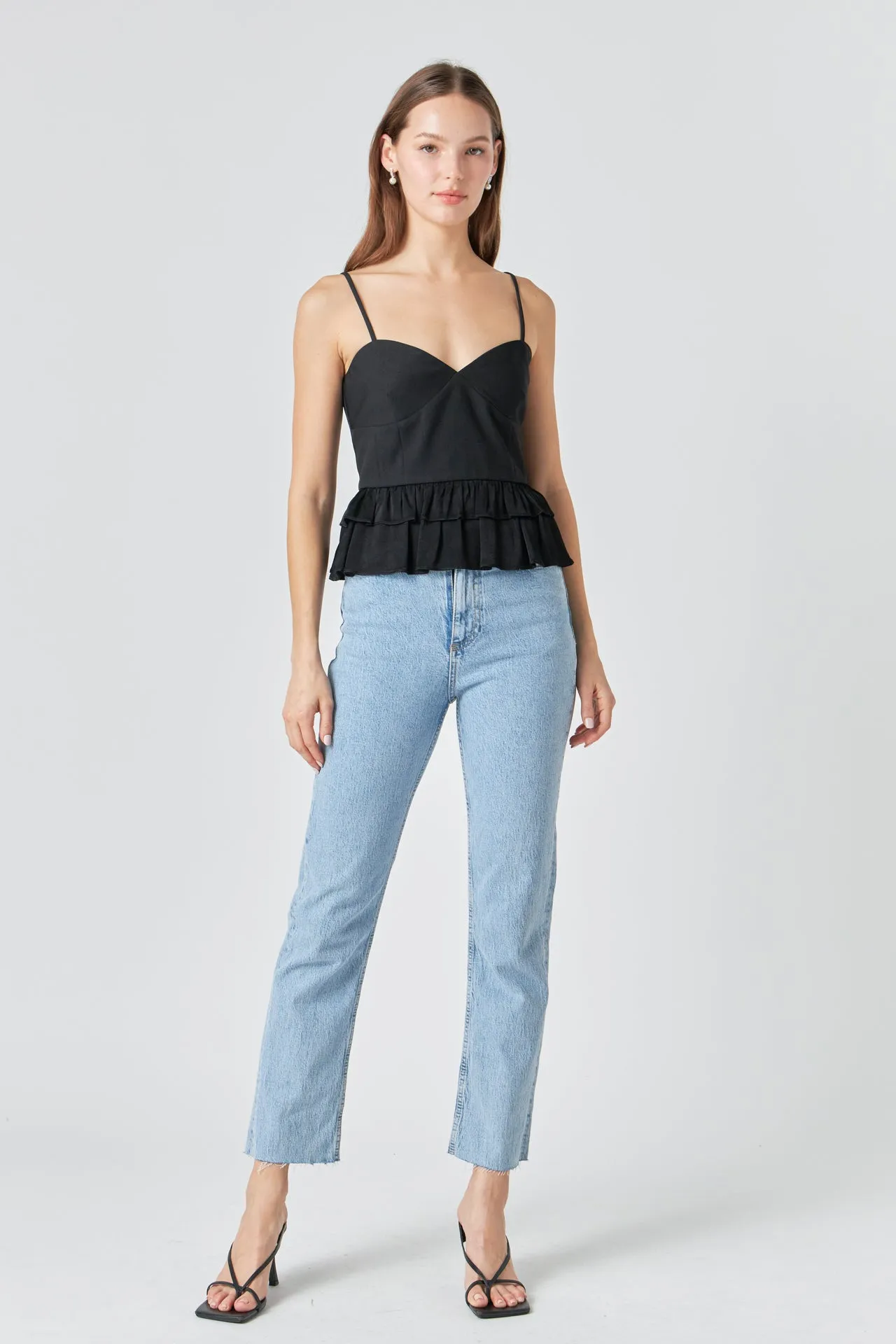 Mixed Media Layered Top sold by Endless Rose