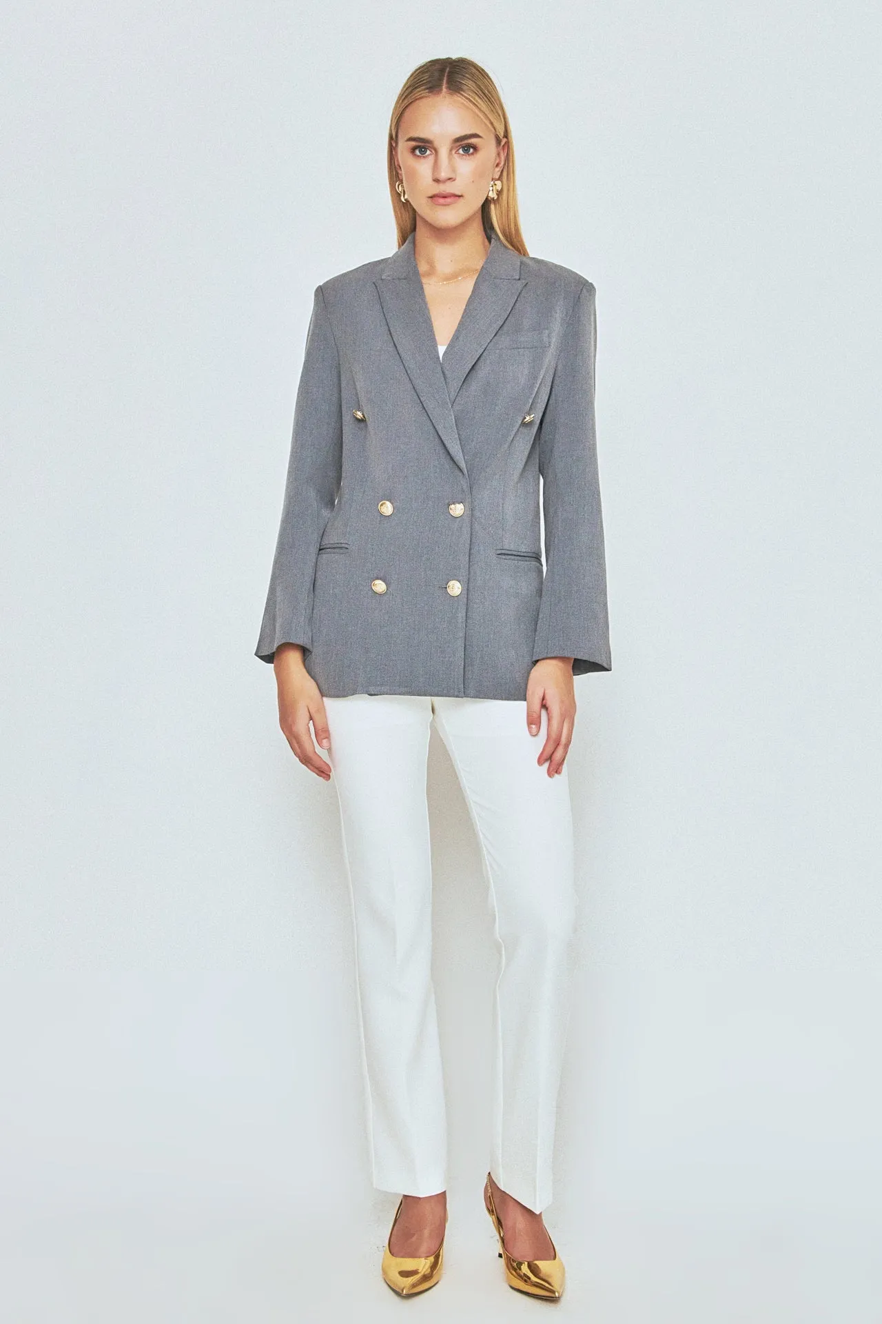 Double Breasted Suit Blazer sold by Endless Rose