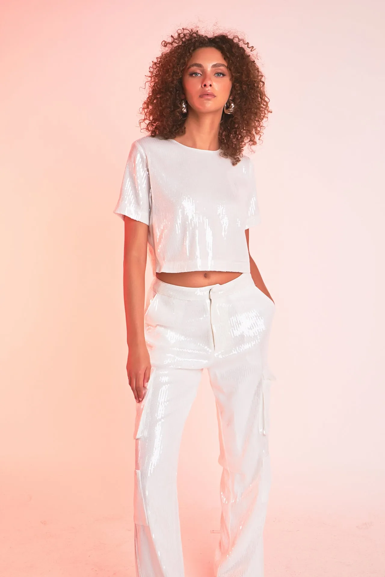 Sequins Cargo Pants - Final Sale sold by Endless Rose product image thumbnail 5