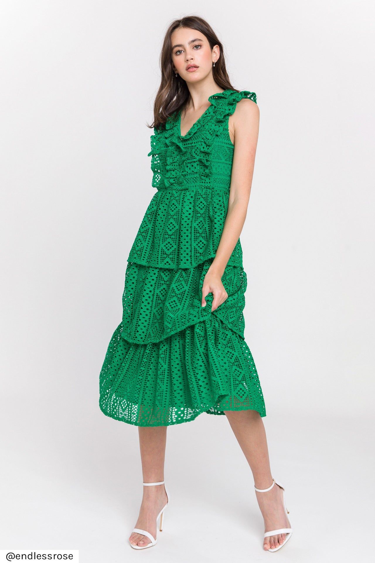 All Over Lace Ruffled Dress sold by Endless Rose product image thumbnail 3