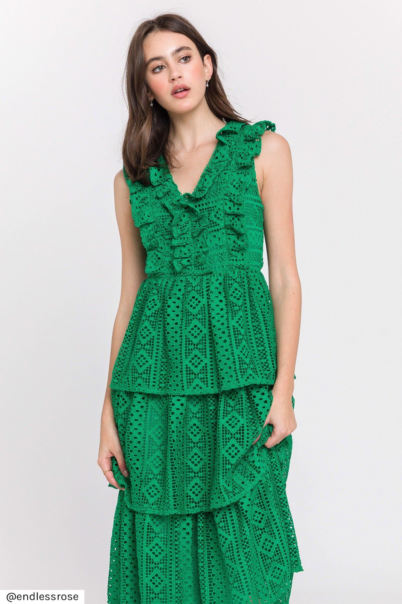 All Over Lace Ruffled Dress sold by Endless Rose product image thumbnail 5