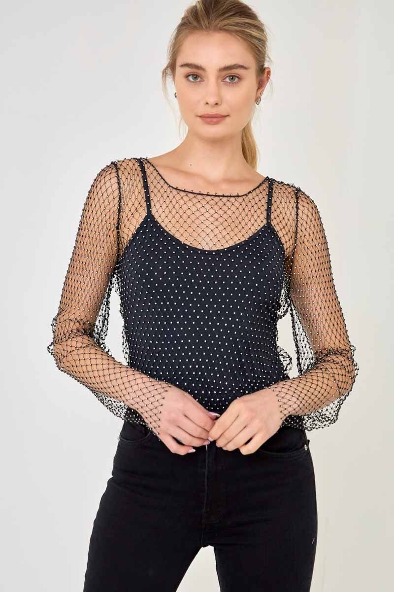 Sale of Crystal Mesh Top sold by Endless Rose product image thumbnail 5