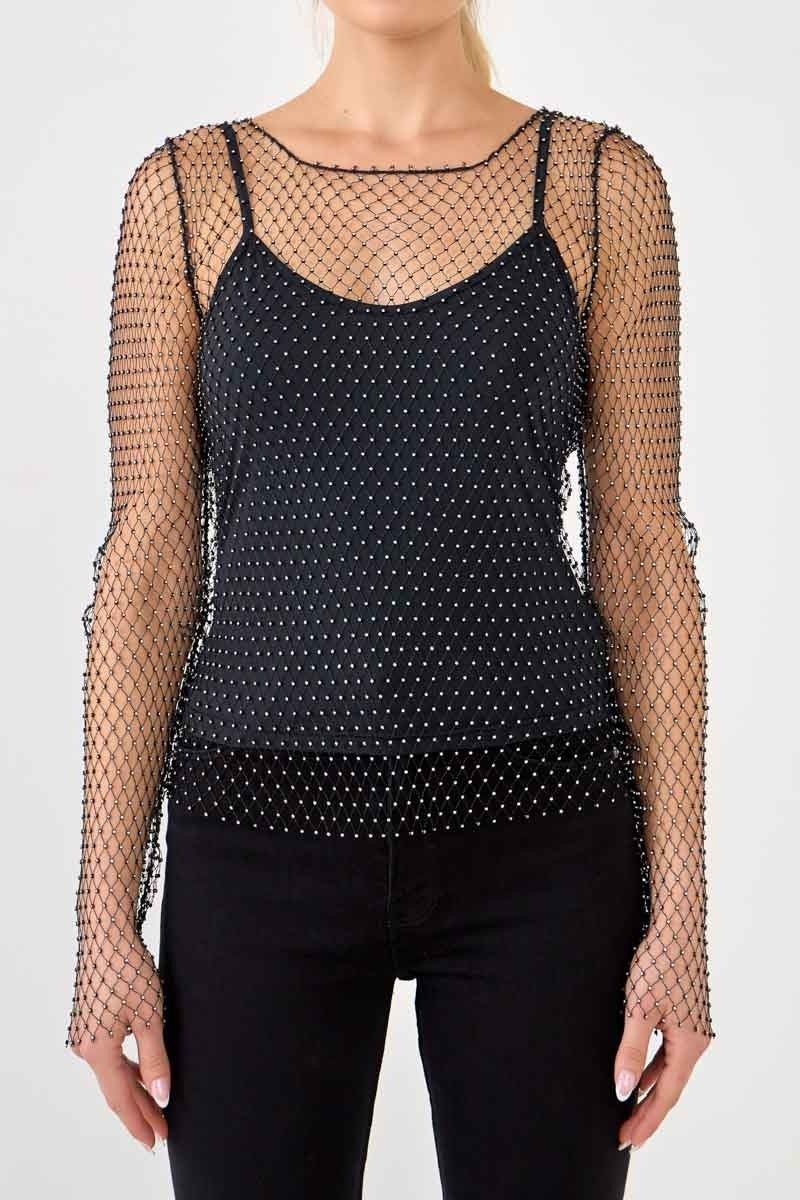 Sale of Crystal Mesh Top sold by Endless Rose product image thumbnail 2