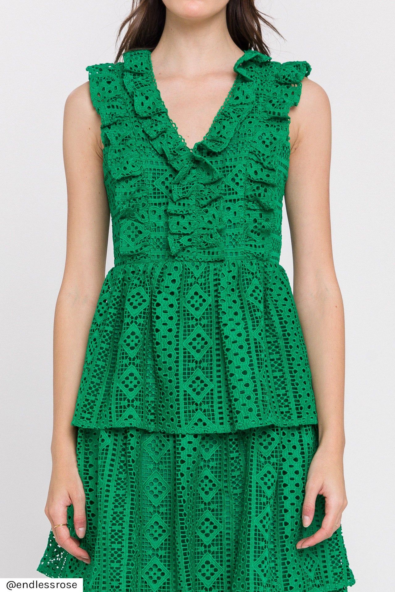 All Over Lace Ruffled Dress sold by Endless Rose product image thumbnail 2