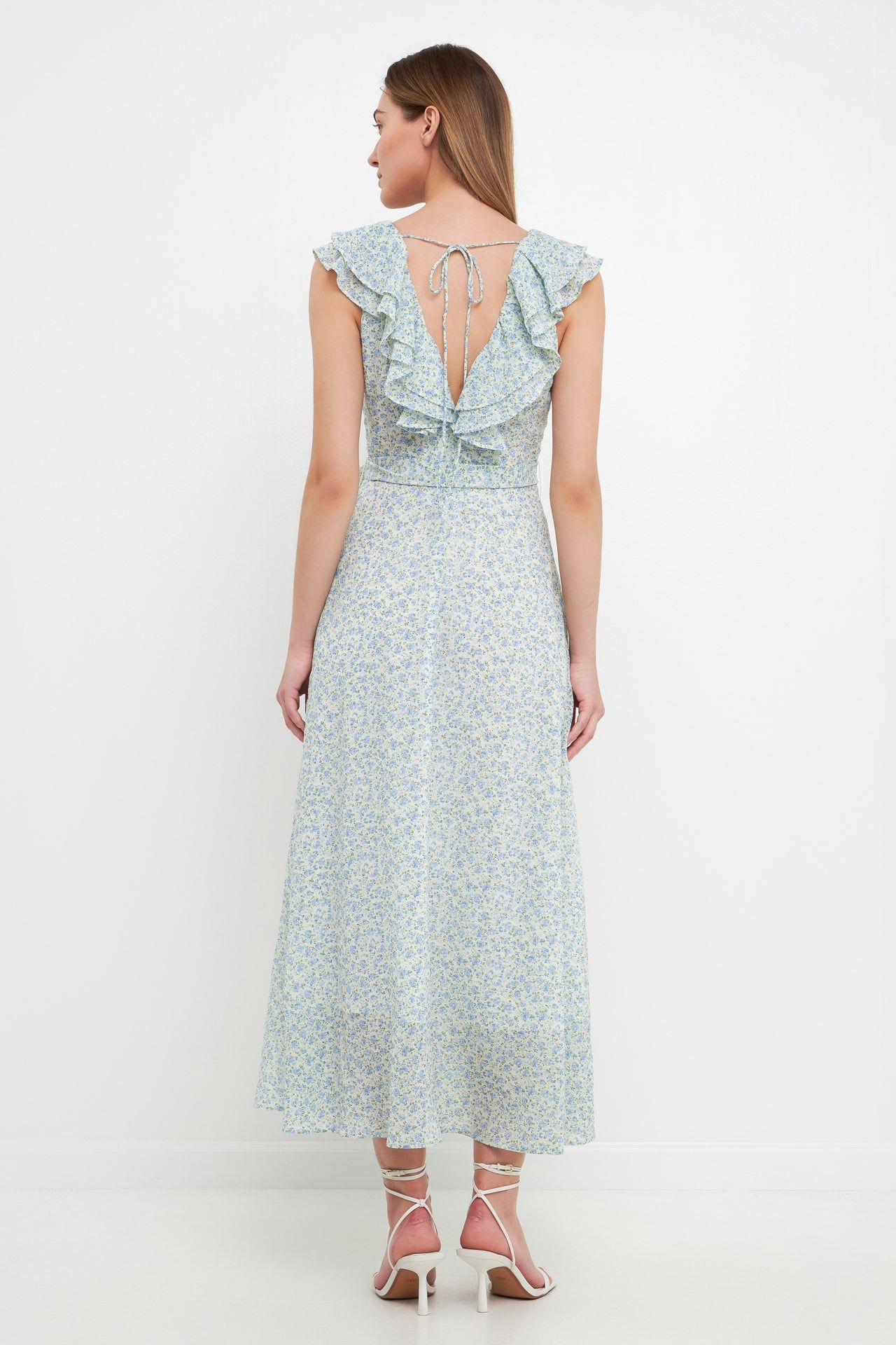 Textured Floral Print Dress sold by Endless Rose product image thumbnail 4