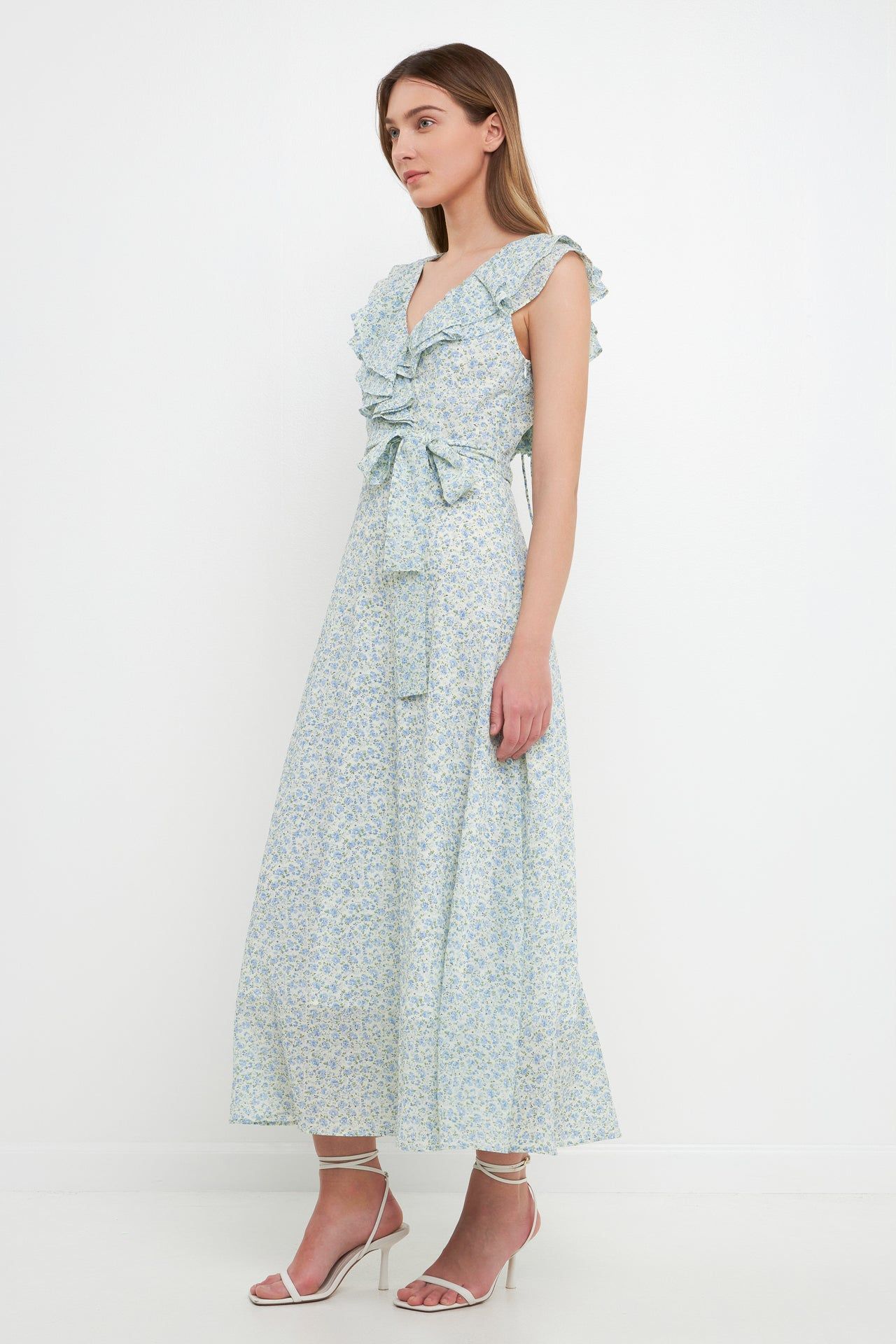 Textured Floral Print Dress sold by Endless Rose product image thumbnail 3