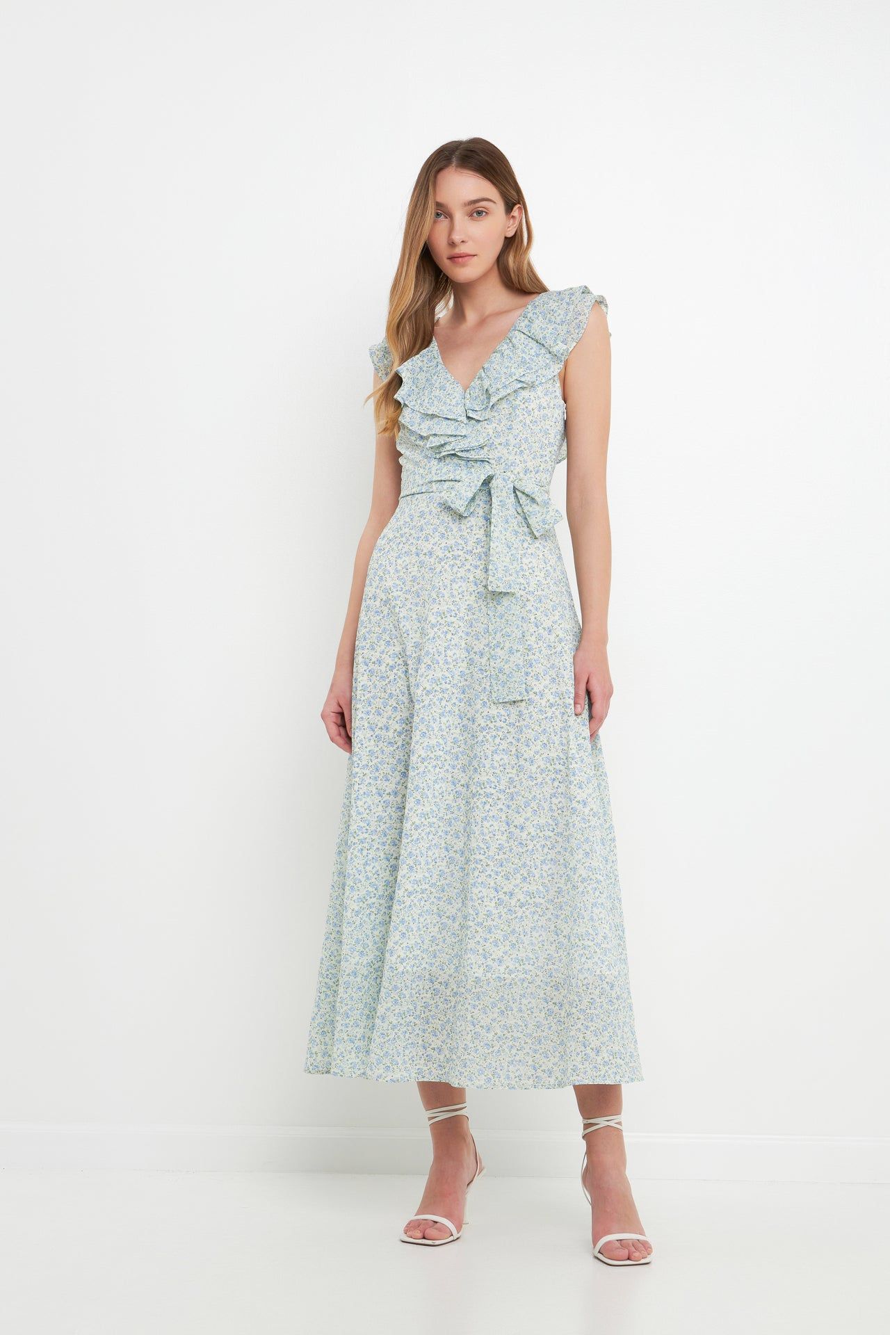 Textured Floral Print Dress sold by Endless Rose product image thumbnail 5