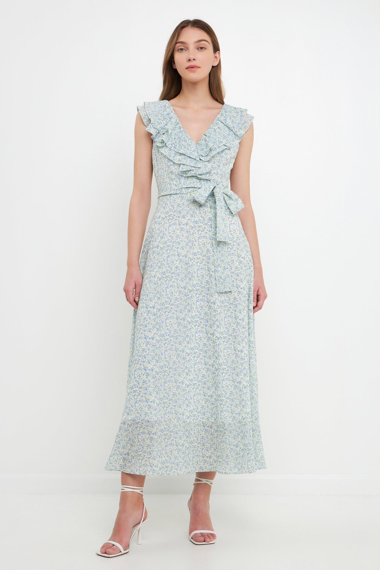 Textured Floral Print Dress sold by Endless Rose