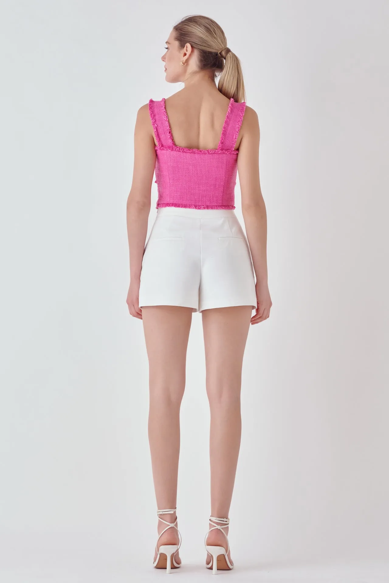 Tweed Bow Tie Top sold by Endless Rose product image thumbnail 4