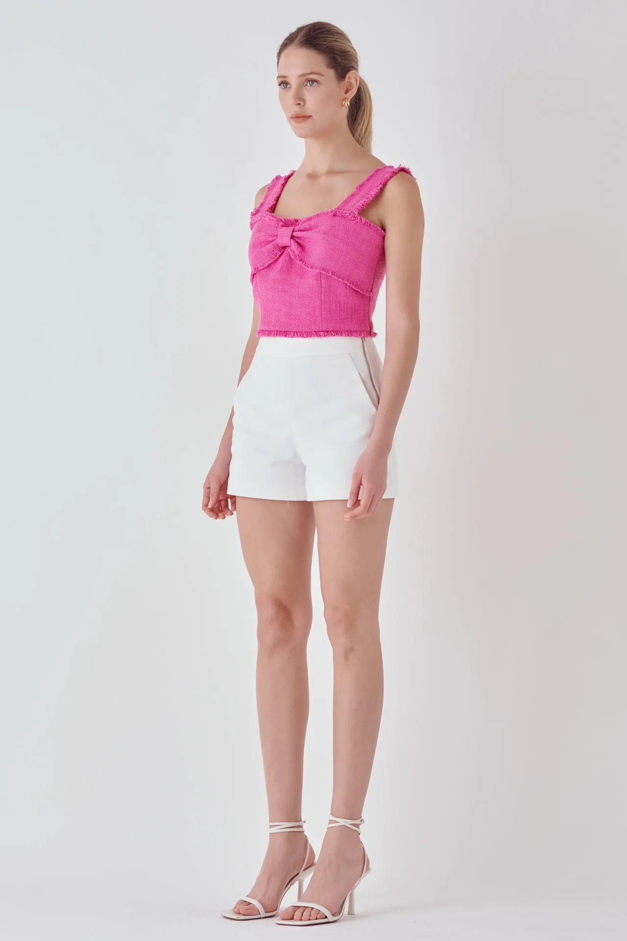 Tweed Bow Tie Top sold by Endless Rose product image thumbnail 3