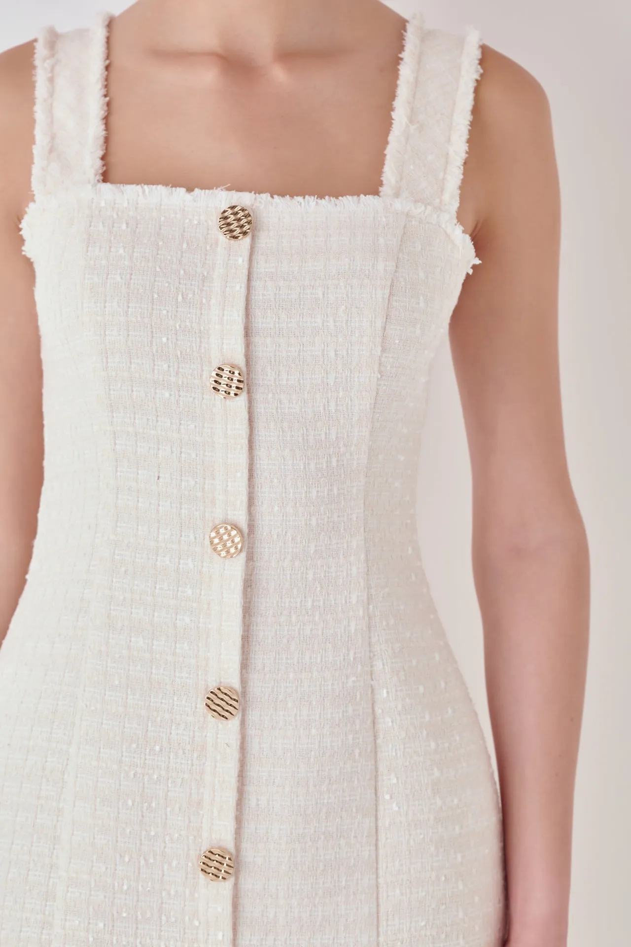 Fringed Square Neck Dress sold by Endless Rose product image thumbnail 2