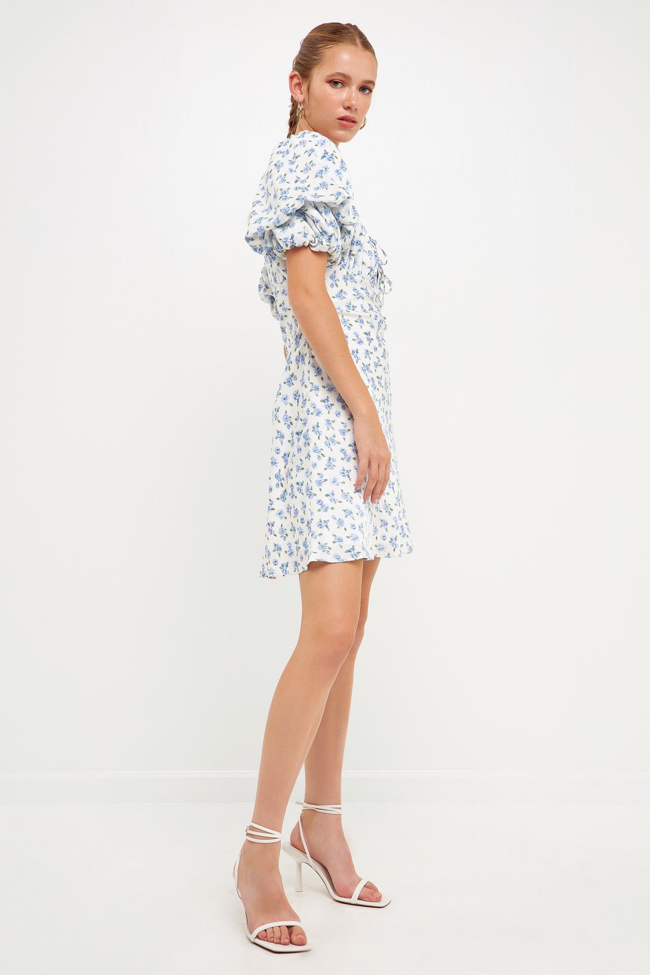 Floral Print Satin Mini Dress sold by Endless Rose product image thumbnail 3