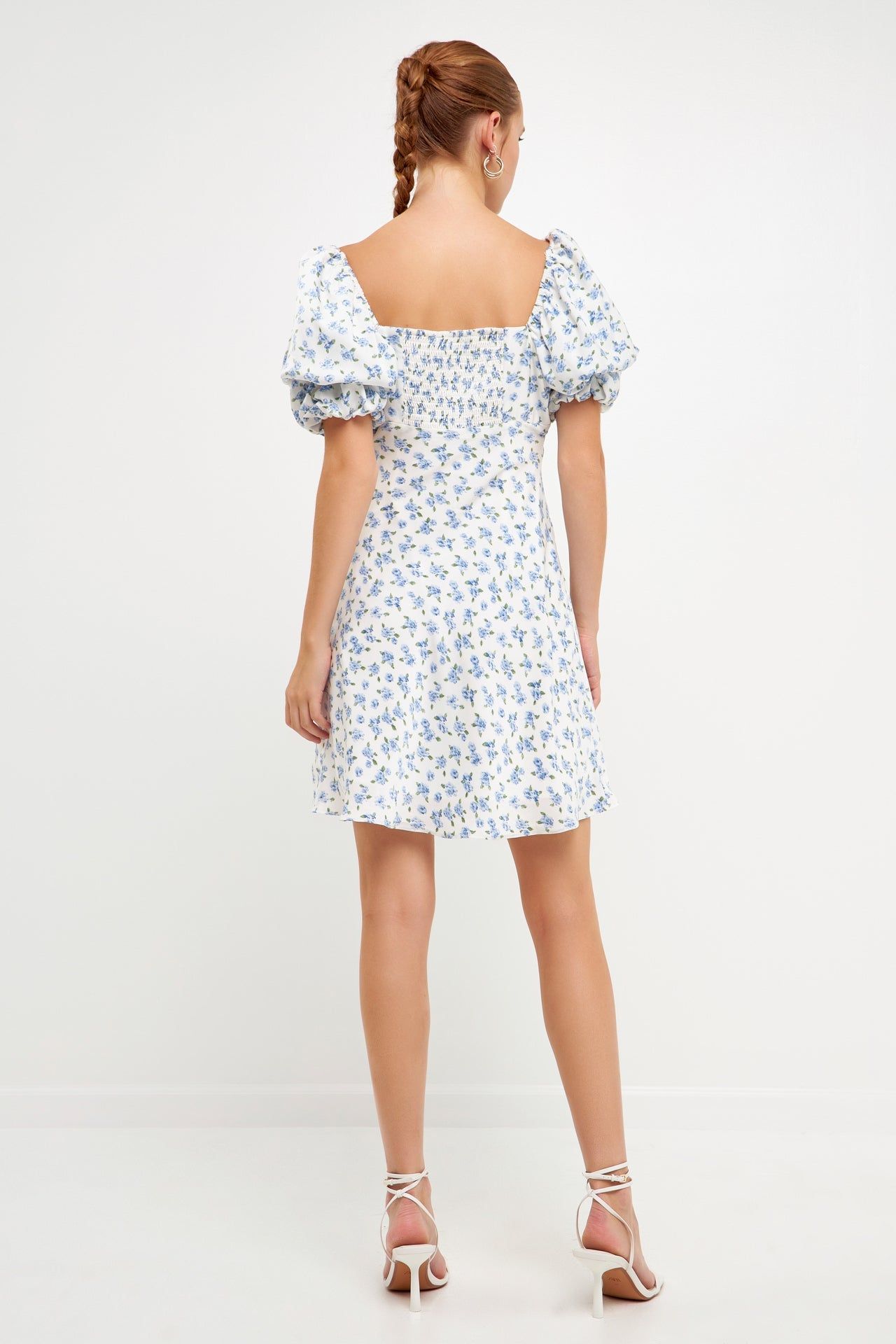 Floral Print Satin Mini Dress sold by Endless Rose product image thumbnail 4