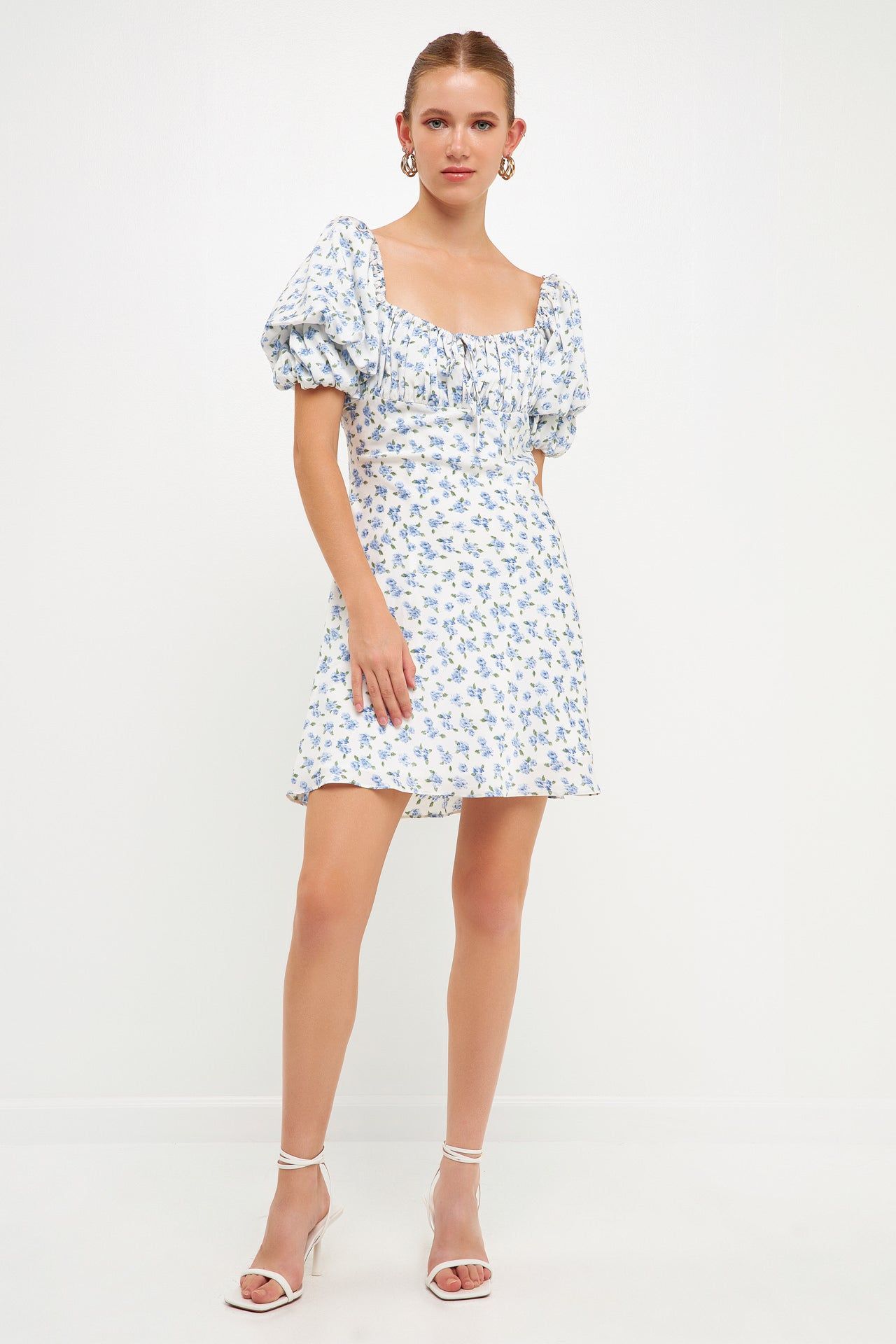 Floral Print Satin Mini Dress sold by Endless Rose