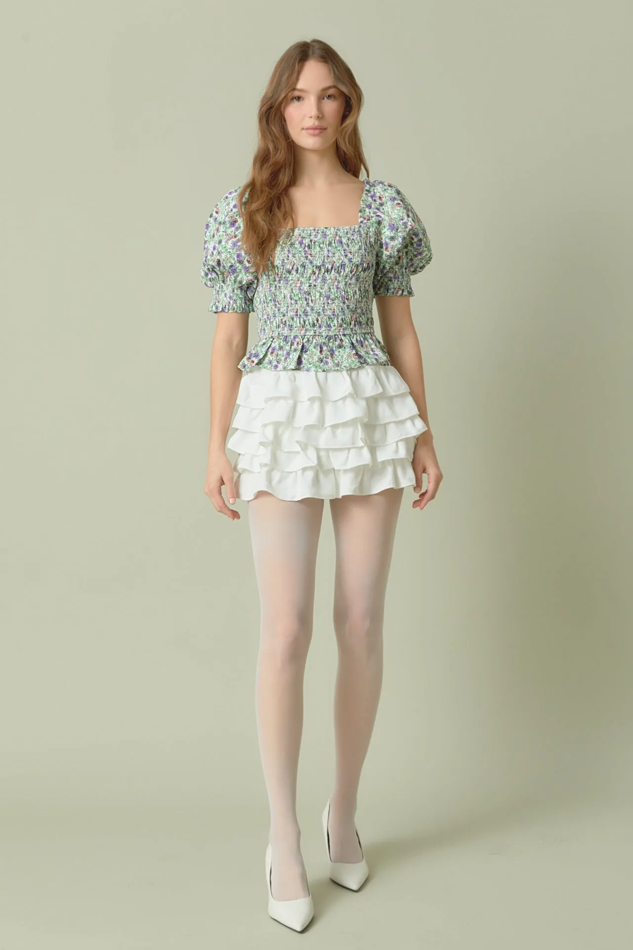 Tiered Ruffle Mini Skirt - Final Sale sold by Endless Rose