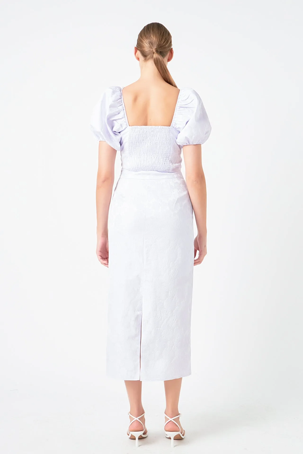 Floral Jacquard Maxi Skirt sold by Endless Rose product image thumbnail 4