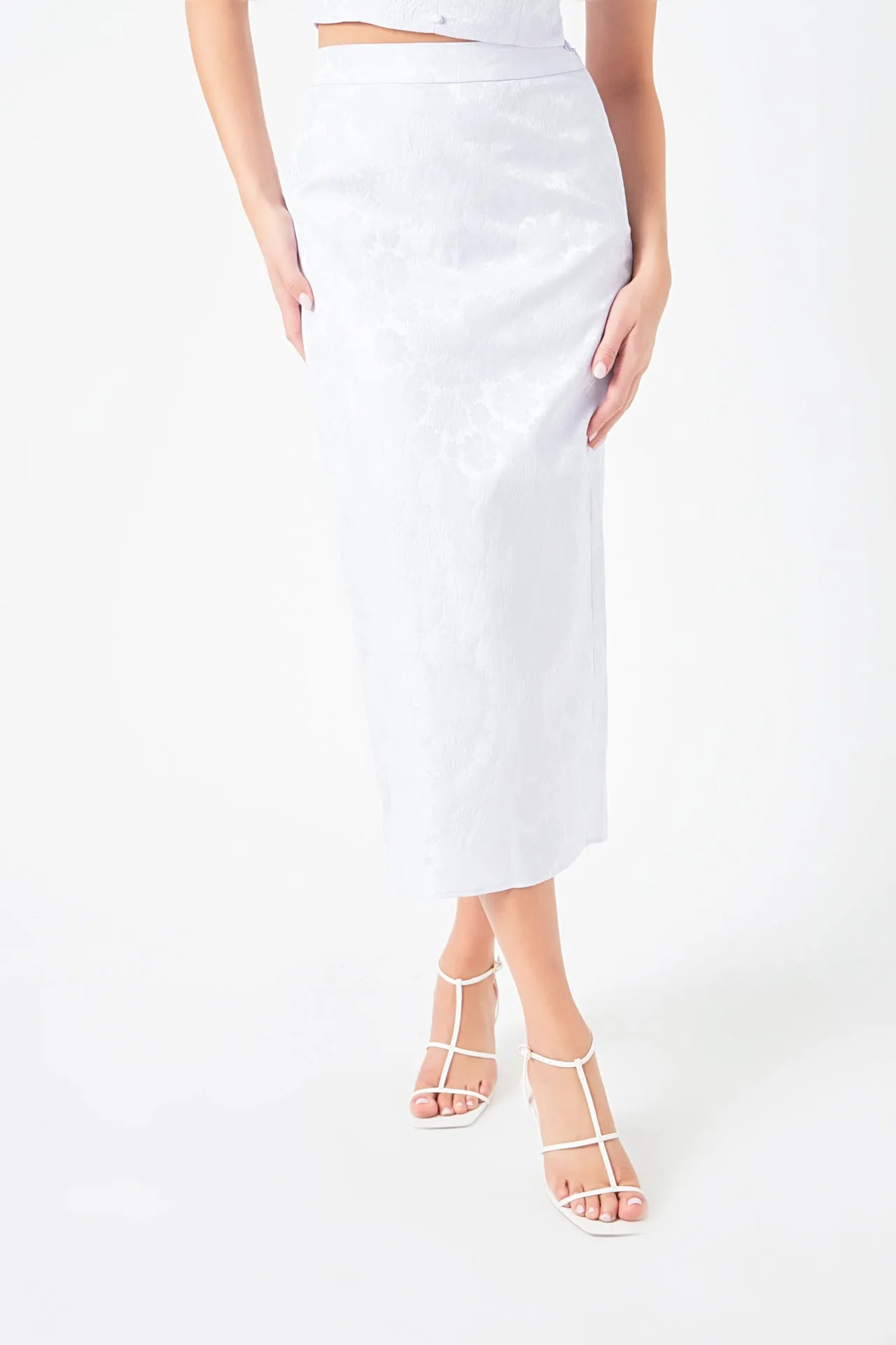 Floral Jacquard Maxi Skirt sold by Endless Rose product image thumbnail 2