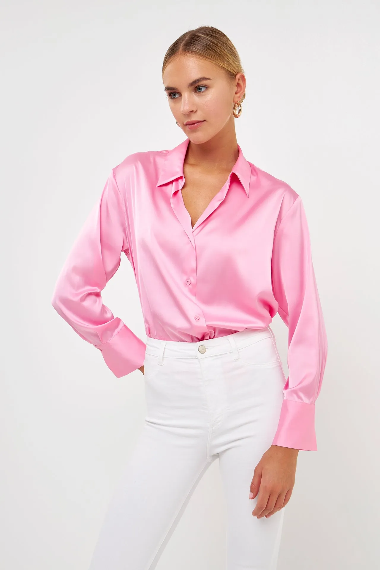 Silky Button up Top sold by Endless Rose product image thumbnail 5
