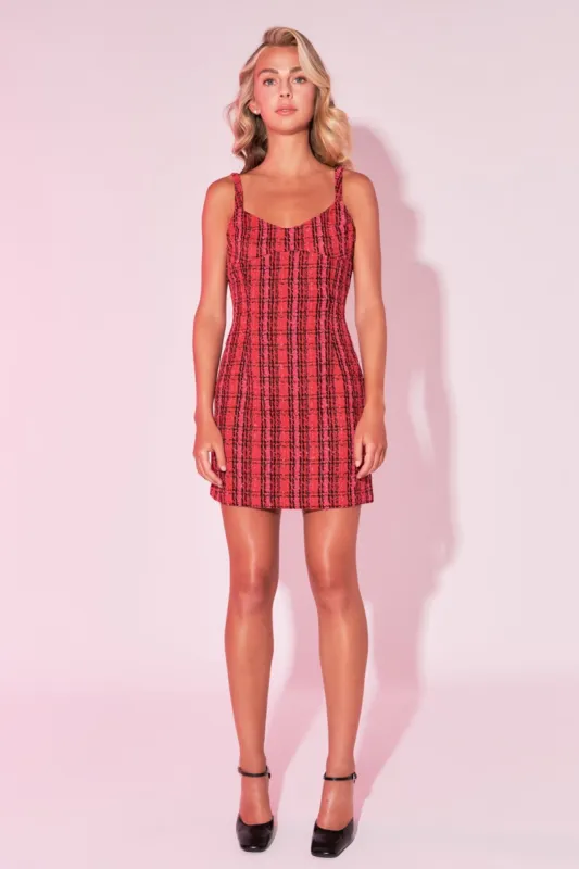 Sleeveless Tweed Mini Dress sold by Endless Rose