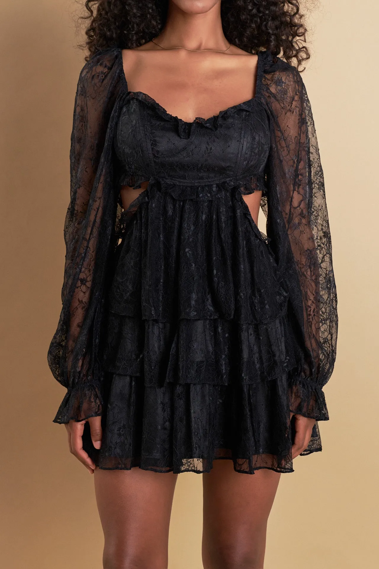 Premium Cut-out Lace Mini Dress sold by Endless Rose product image thumbnail 2