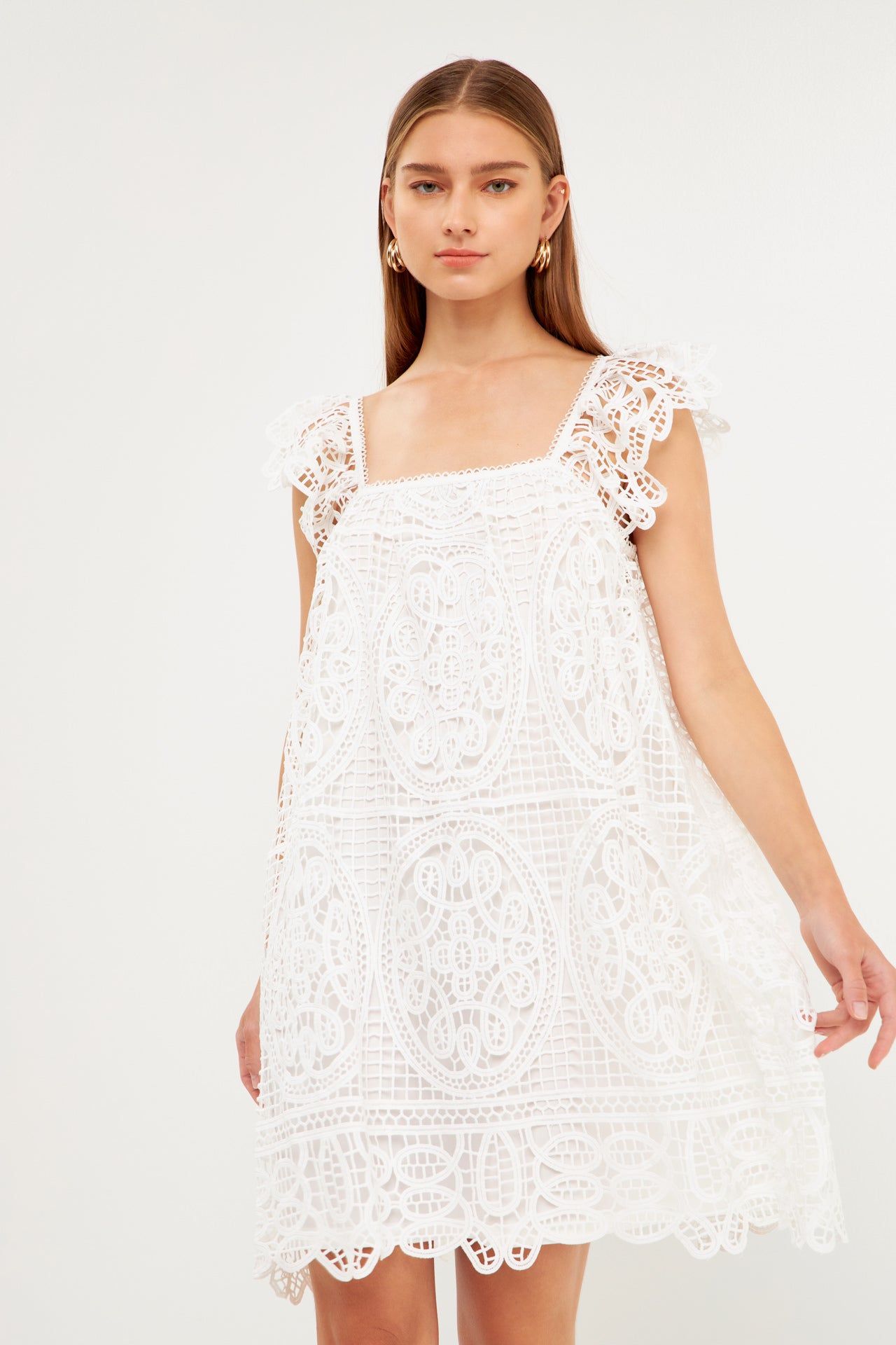 Flounce Laced Mini Dress sold by Endless Rose product image thumbnail 5