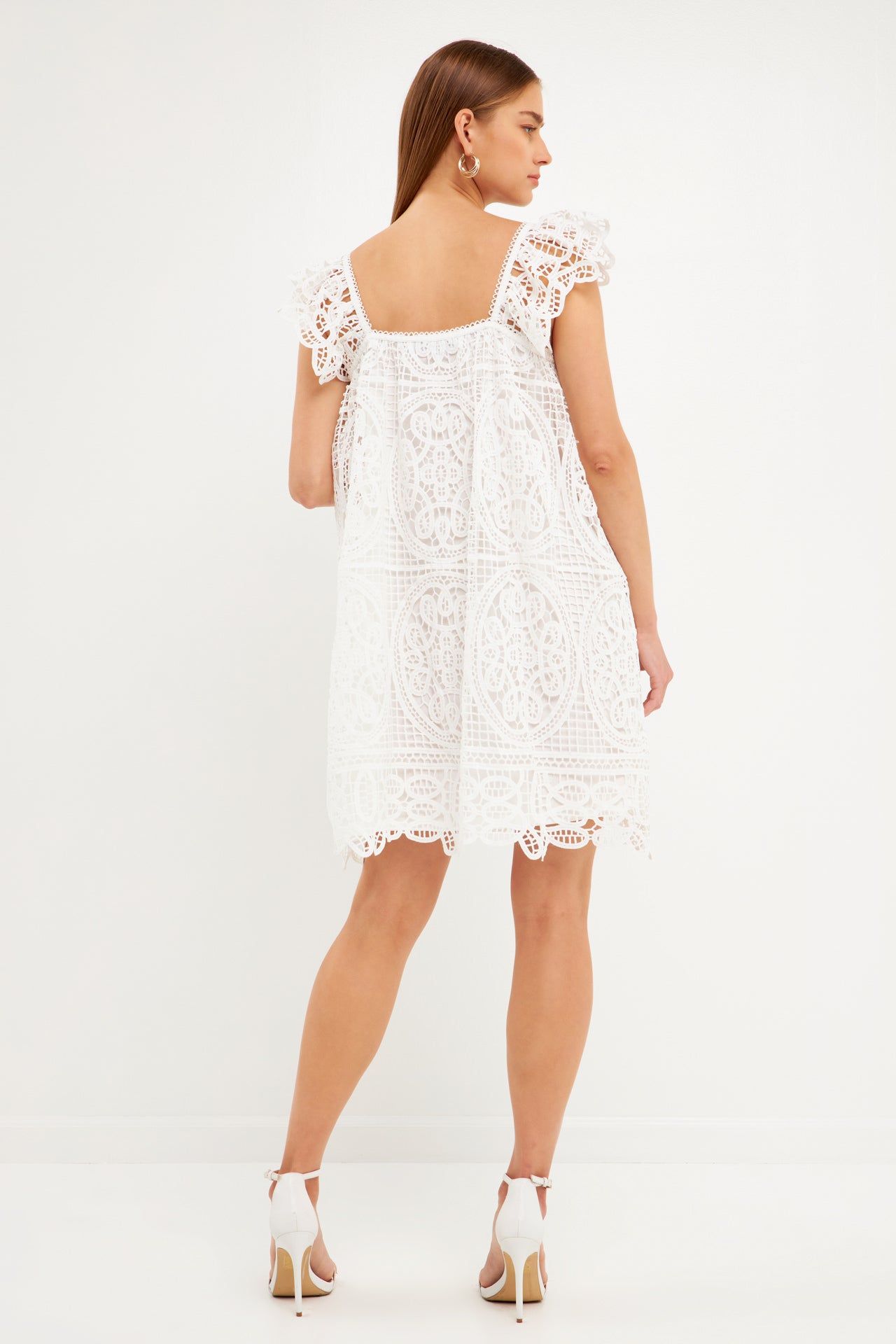 Flounce Laced Mini Dress sold by Endless Rose product image thumbnail 4