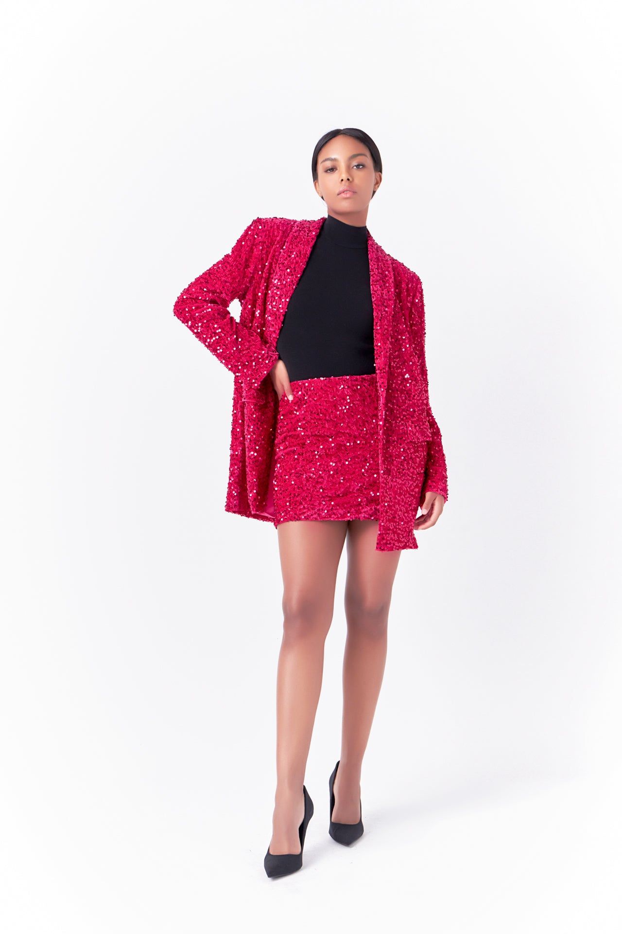 Sequins Velvet Blazer sold by Endless Rose product image thumbnail 5