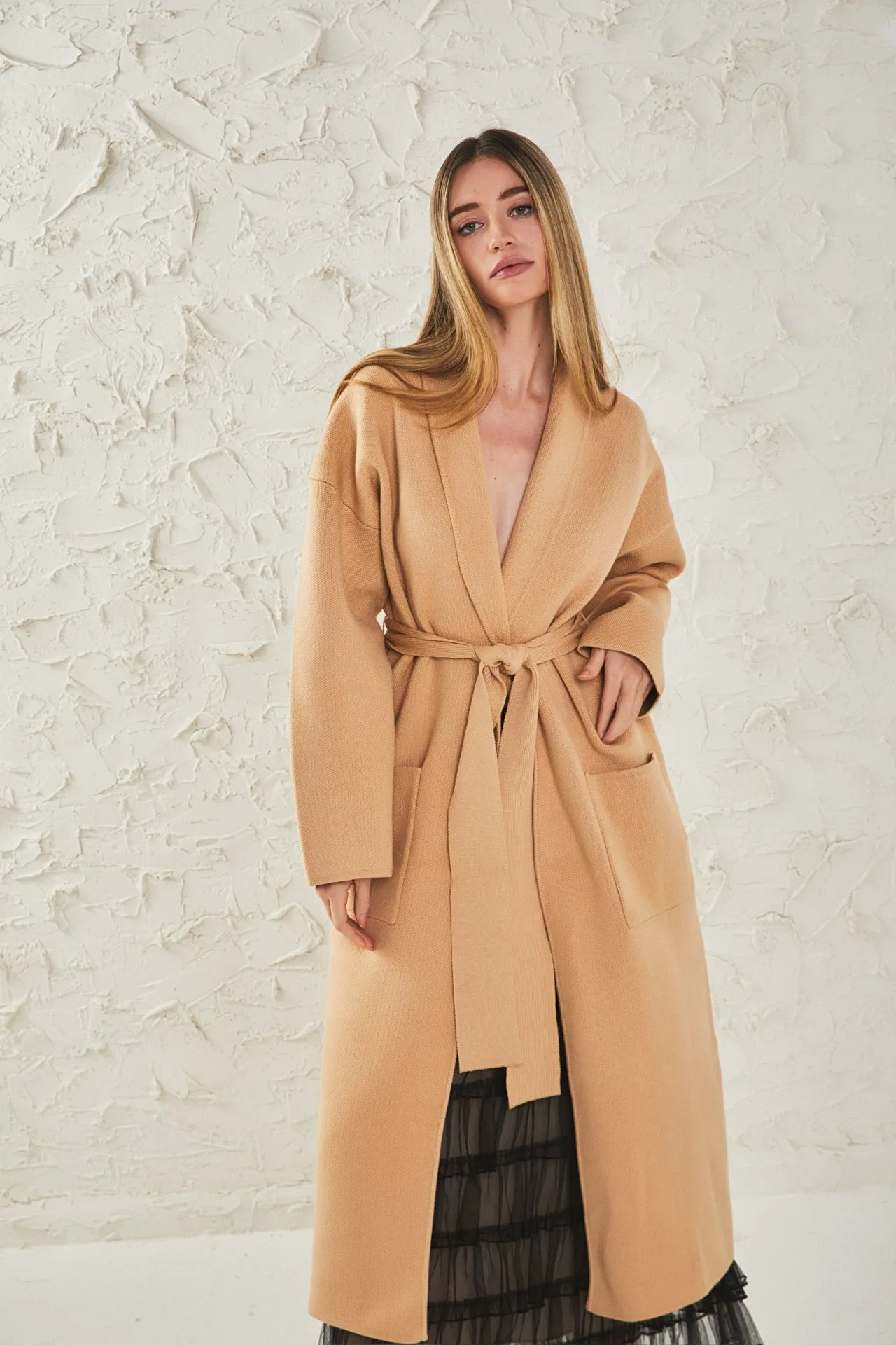 Shawl Collar Oversize Long Cardigan sold by Endless Rose product image thumbnail 5