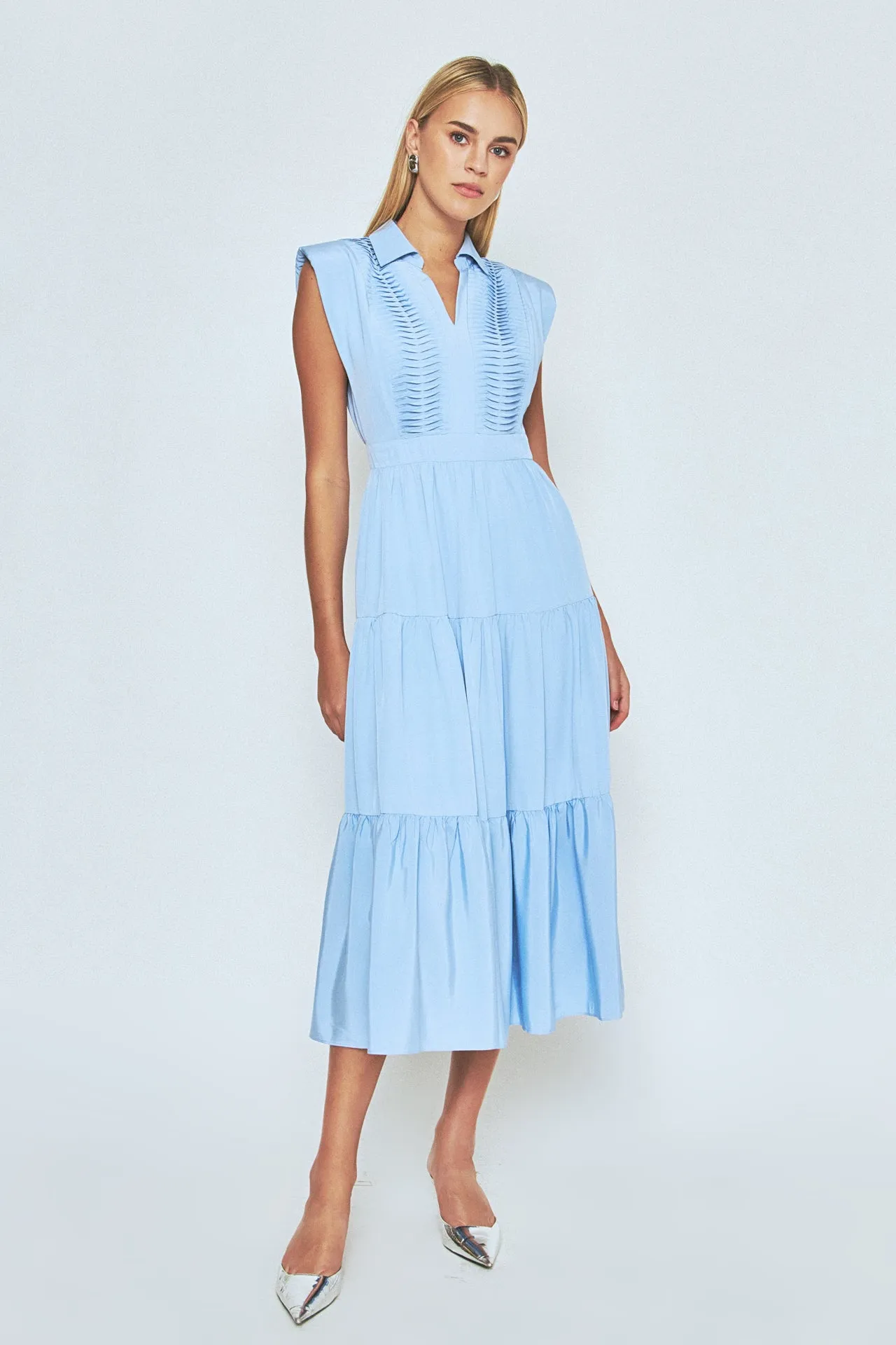 Pintuck Details Sleeveless Midi Dress - Final Sale sold by Endless Rose
