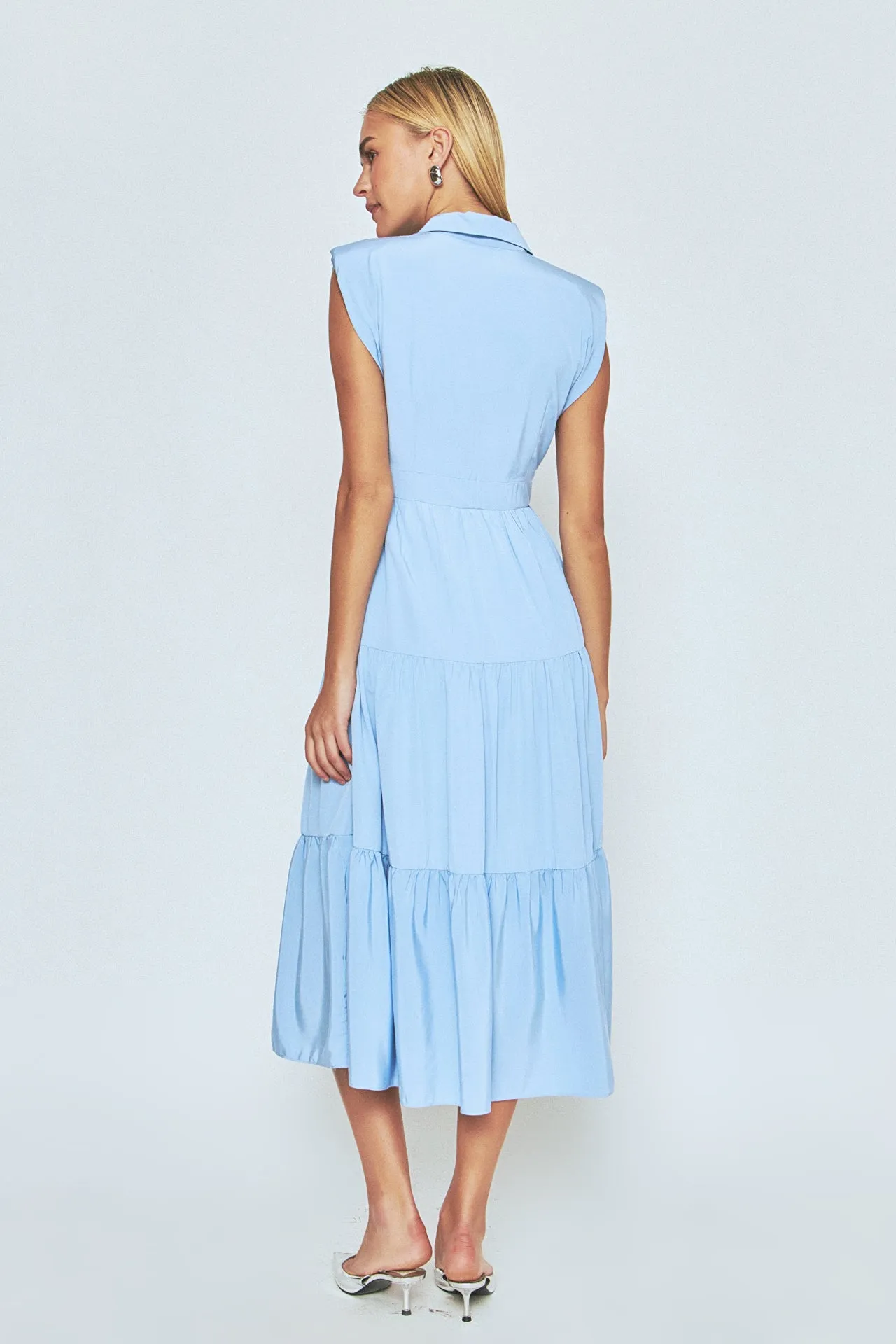 Pintuck Details Sleeveless Midi Dress - Final Sale sold by Endless Rose product image thumbnail 4