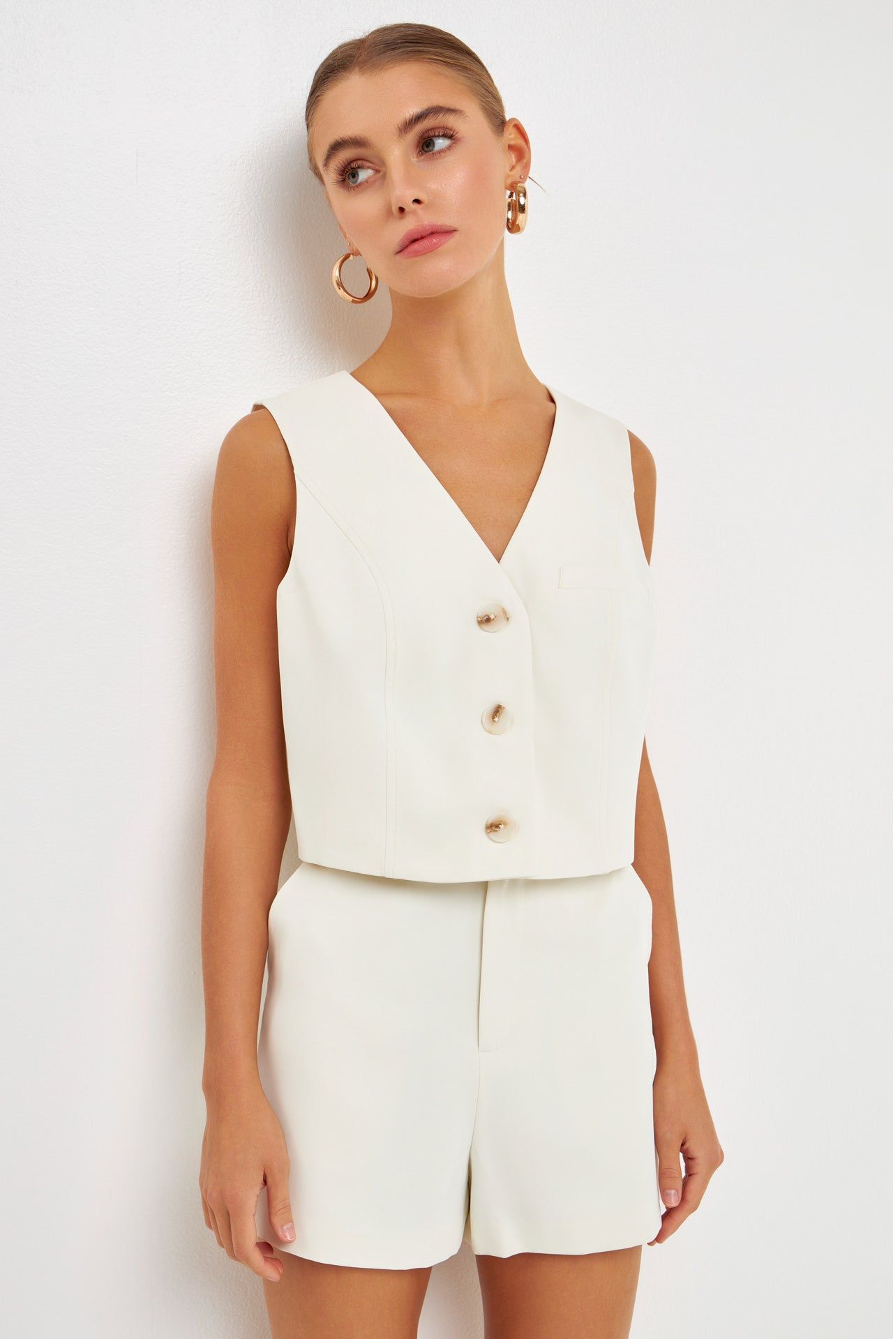High Waisted Suit Shorts sold by Endless Rose product image thumbnail 5