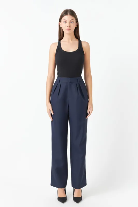Pleated High Waist Trousers made by Endless Rose