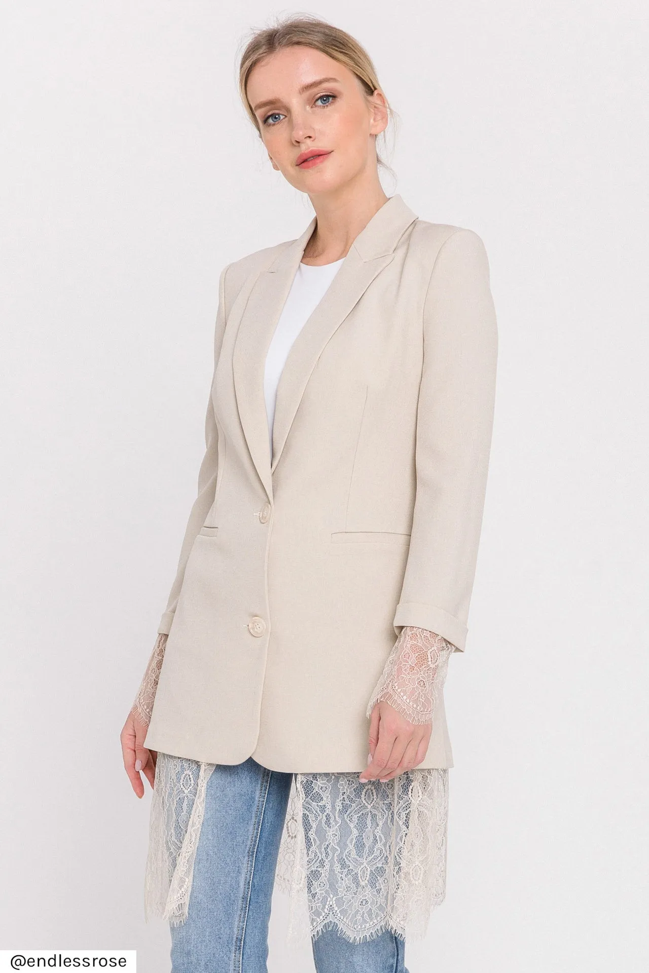 Lace Combo Blazer sold by Endless Rose product image thumbnail 5